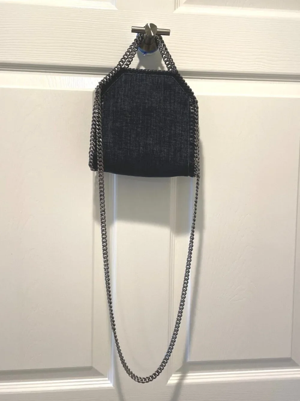 Stella McCartney Falabella Tiny Tote Bag - Blue Denim